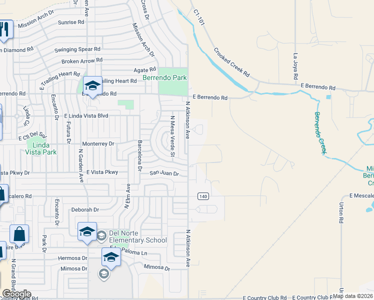 map of restaurants, bars, coffee shops, grocery stores, and more near 3018 Detta Loop in Roswell