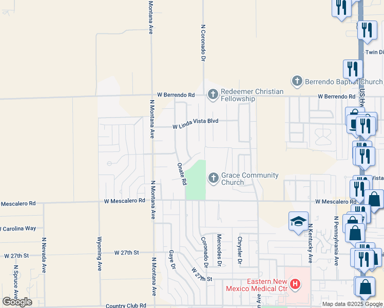 map of restaurants, bars, coffee shops, grocery stores, and more near 3005 North Nottinghill Avenue in Roswell