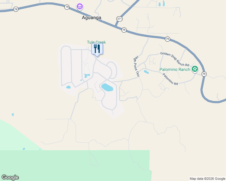 map of restaurants, bars, coffee shops, grocery stores, and more near 4 California 79 in Aguanga