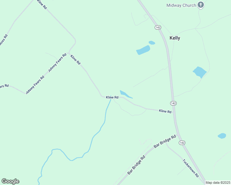 map of restaurants, bars, coffee shops, grocery stores, and more near 521 Kline Road in Shady Dale
