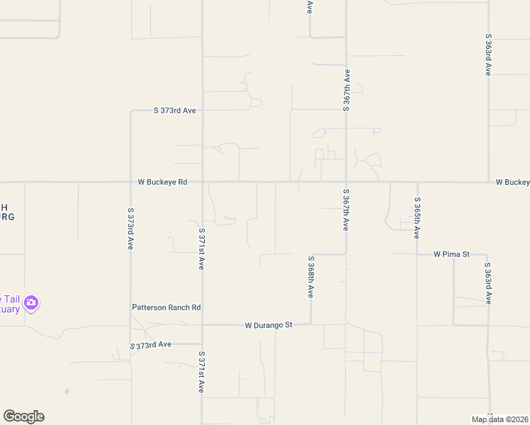 map of restaurants, bars, coffee shops, grocery stores, and more near 1411 South 369th Avenue in Tonopah