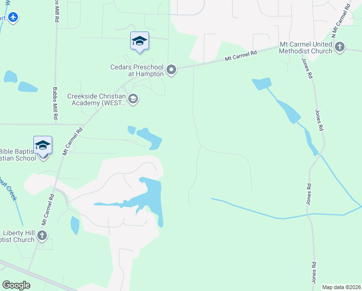 map of restaurants, bars, coffee shops, grocery stores, and more near 181 Winding Stream Trail in Hampton