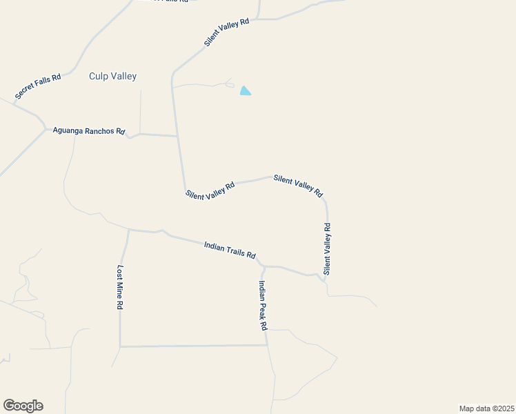 map of restaurants, bars, coffee shops, grocery stores, and more near Silent Valley Road in Aguanga