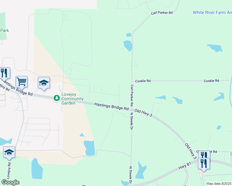 map of restaurants, bars, coffee shops, grocery stores, and more near 87 David Drive in Hampton