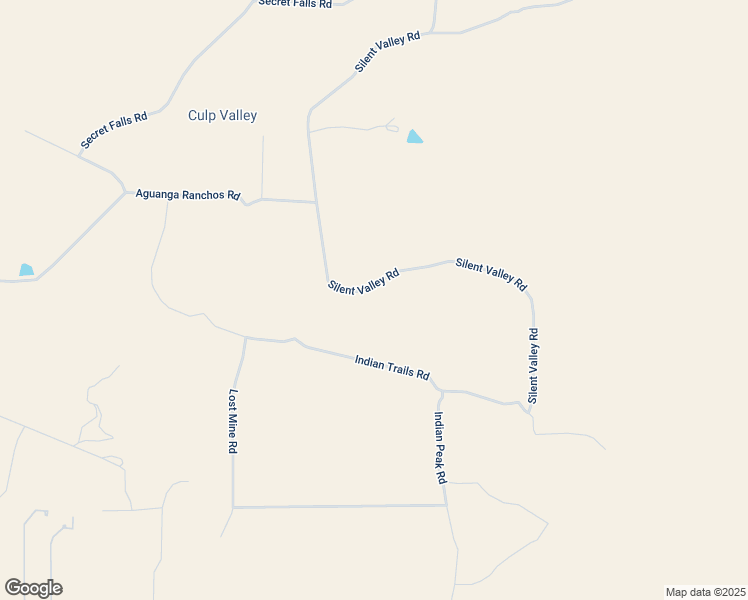 map of restaurants, bars, coffee shops, grocery stores, and more near Silent Valley Road in Aguanga