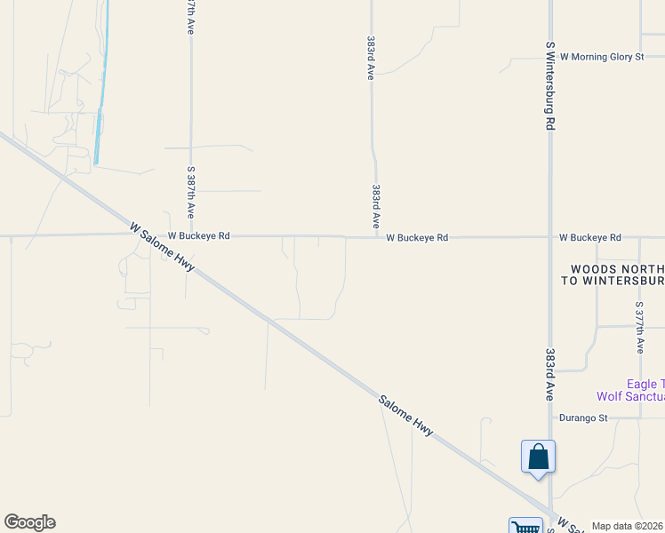 map of restaurants, bars, coffee shops, grocery stores, and more near 38337 West Buckeye Road in Tonopah