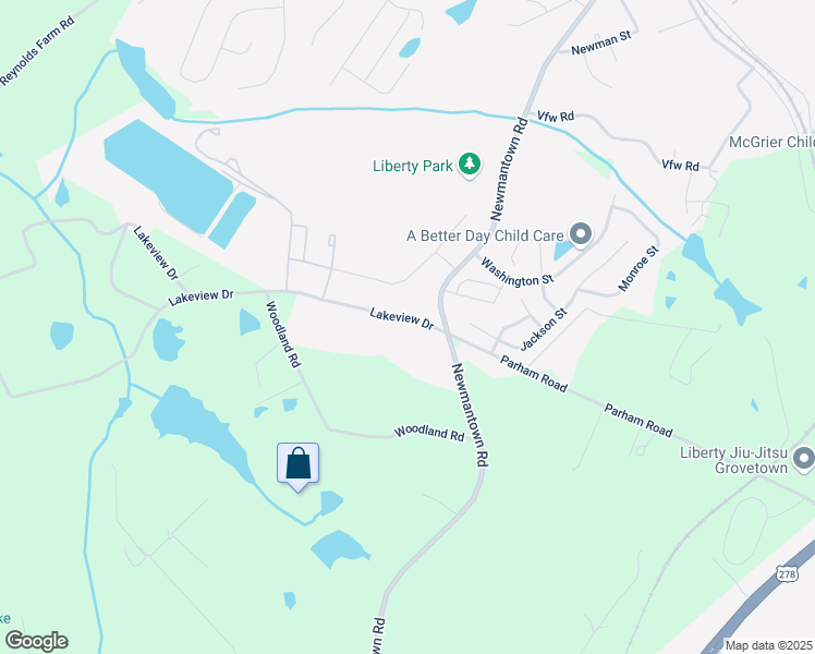 map of restaurants, bars, coffee shops, grocery stores, and more near 1483 Lakeview Drive in Grovetown
