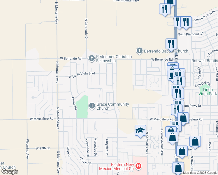 map of restaurants, bars, coffee shops, grocery stores, and more near 10-12 Lafayette Loop in Roswell