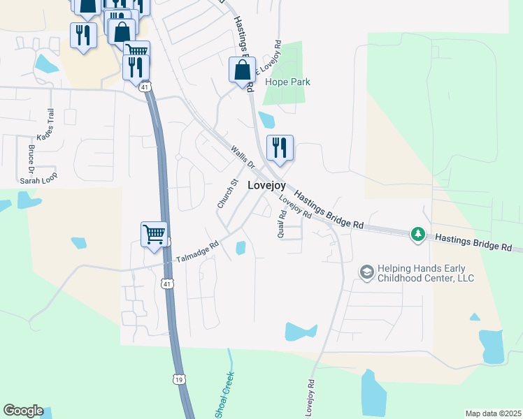 map of restaurants, bars, coffee shops, grocery stores, and more near 26 Kyle Drive in Hampton