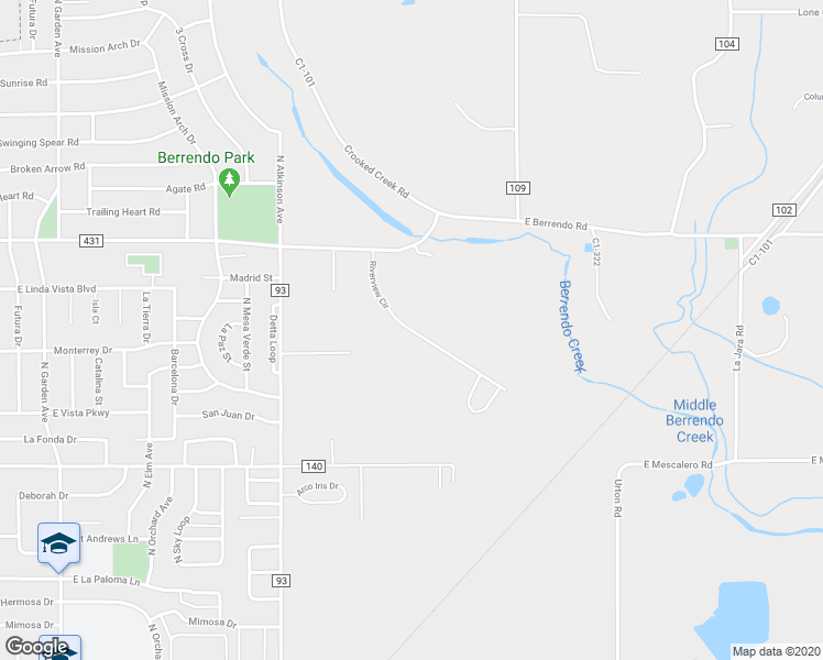 map of restaurants, bars, coffee shops, grocery stores, and more near Riverview Circle in Roswell