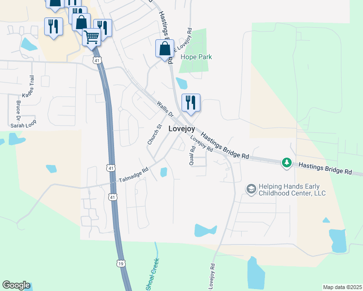 map of restaurants, bars, coffee shops, grocery stores, and more near 26 Kyle Drive in Hampton