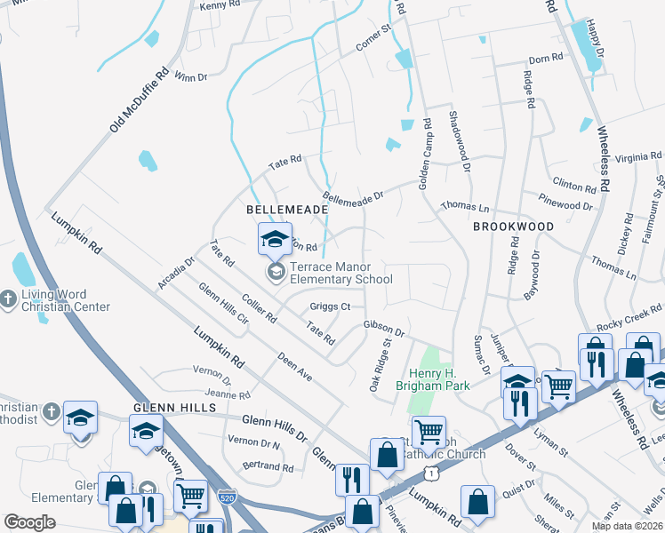 map of restaurants, bars, coffee shops, grocery stores, and more near 146 Golden Avenue in Augusta
