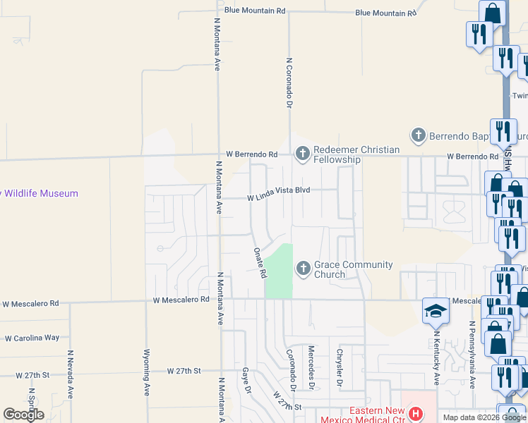 map of restaurants, bars, coffee shops, grocery stores, and more near 3112 North Nottinghill Avenue in Roswell
