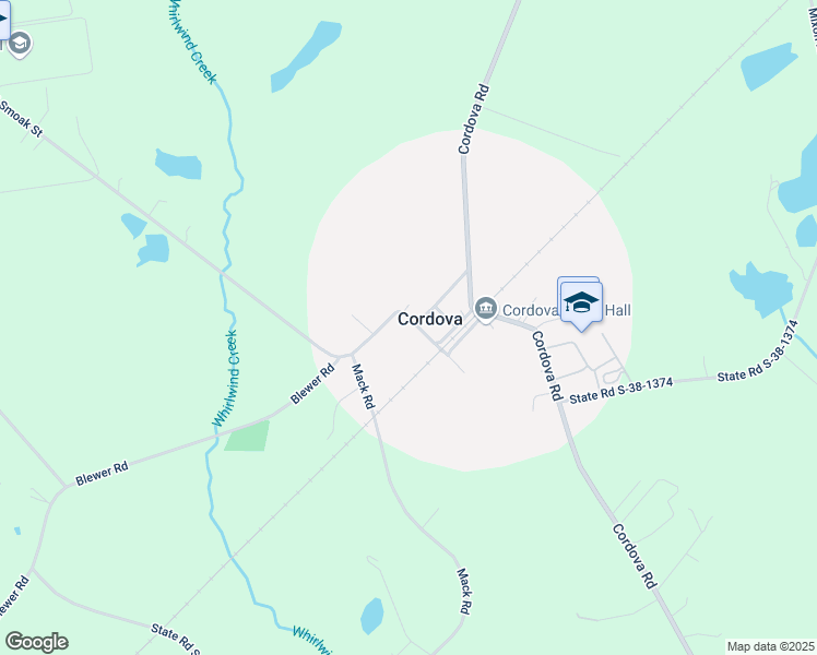 map of restaurants, bars, coffee shops, grocery stores, and more near 2204 Legrand Smoak Street in Cordova