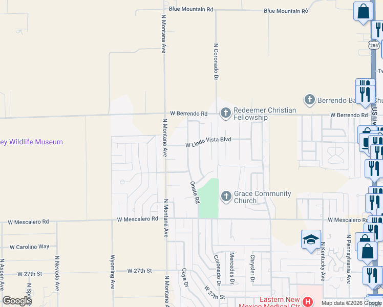 map of restaurants, bars, coffee shops, grocery stores, and more near 3112 North Nottinghill Avenue in Roswell