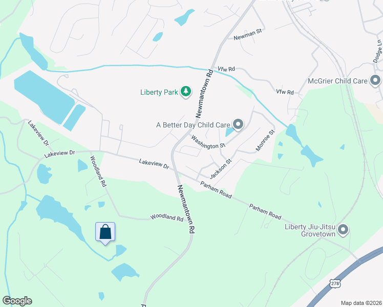 map of restaurants, bars, coffee shops, grocery stores, and more near 529 Jackson Street in Grovetown