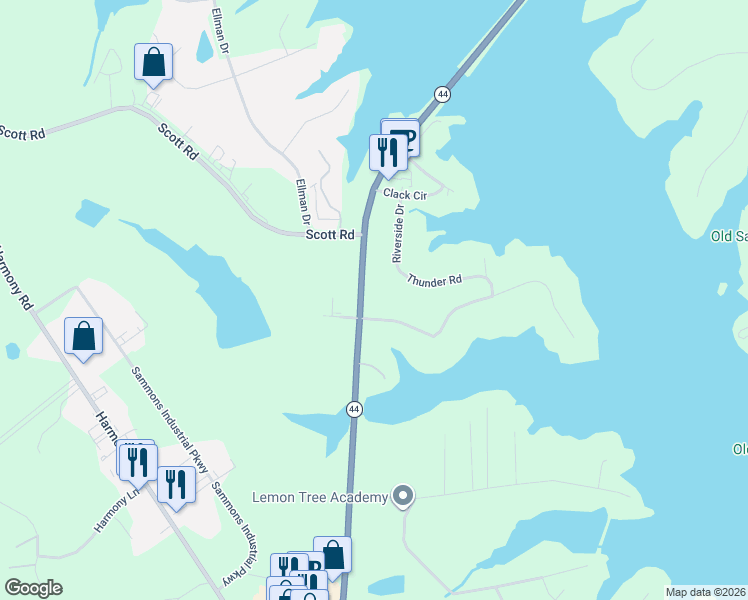 map of restaurants, bars, coffee shops, grocery stores, and more near 1022 Lake Oconee Parkway in Eatonton