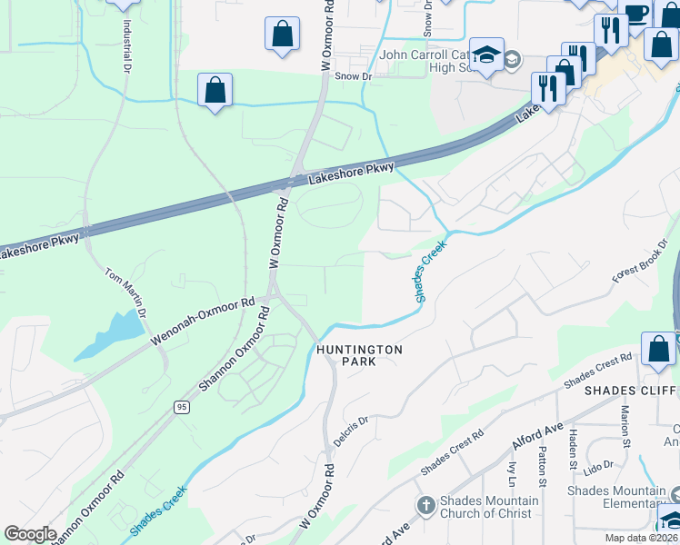 map of restaurants, bars, coffee shops, grocery stores, and more near 357 Blackstock Road in Birmingham