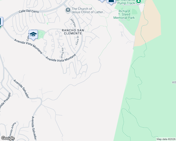 map of restaurants, bars, coffee shops, grocery stores, and more near 64 Via Zaragoza in San Clemente