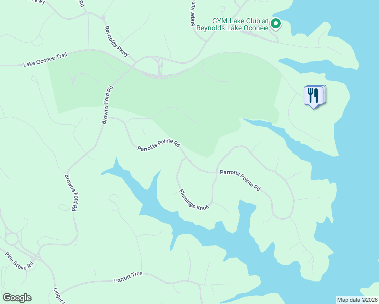 map of restaurants, bars, coffee shops, grocery stores, and more near 2721 Parrotts Pointe Road in Greensboro