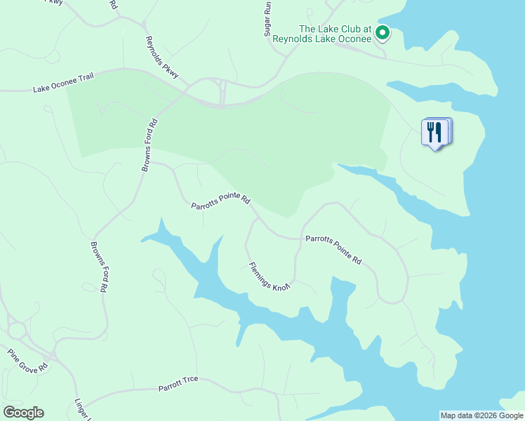 map of restaurants, bars, coffee shops, grocery stores, and more near 2721 Parrotts Pointe Road in Greensboro