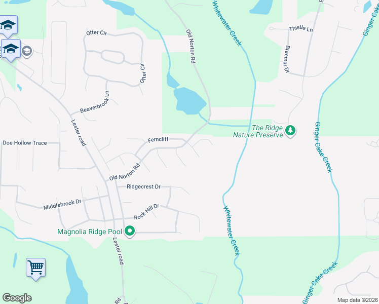 map of restaurants, bars, coffee shops, grocery stores, and more near 110 Riverlook Mill in Fayetteville