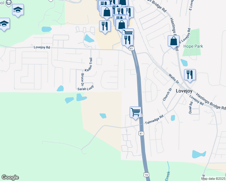 map of restaurants, bars, coffee shops, grocery stores, and more near 11693 Registry Boulevard in Hampton