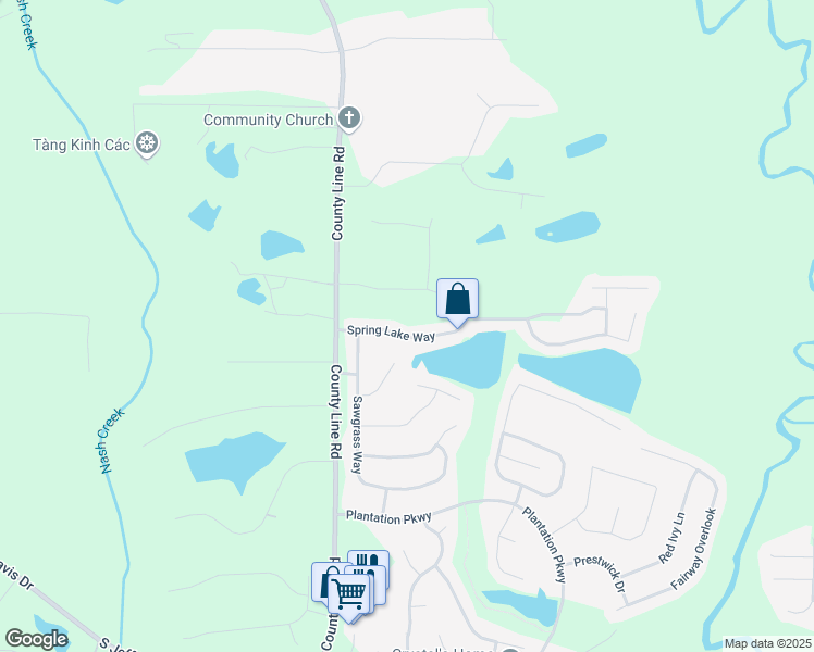 map of restaurants, bars, coffee shops, grocery stores, and more near 11704 Spring Lake Way in Fayetteville