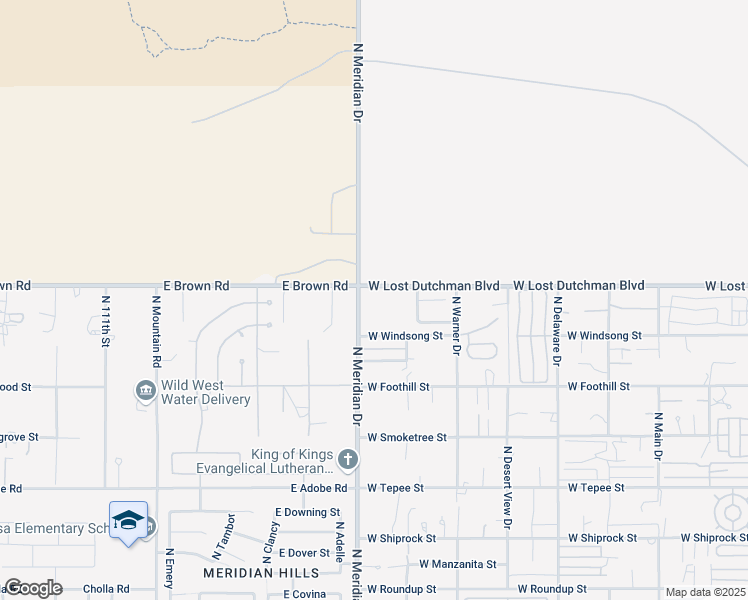 map of restaurants, bars, coffee shops, grocery stores, and more near in Apache Junction