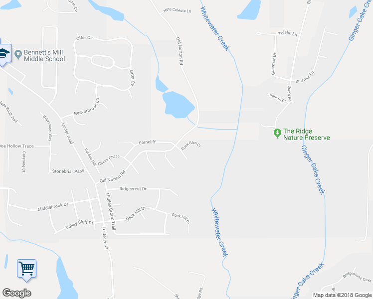 map of restaurants, bars, coffee shops, grocery stores, and more near 110 Riverlook Mill in Fayetteville