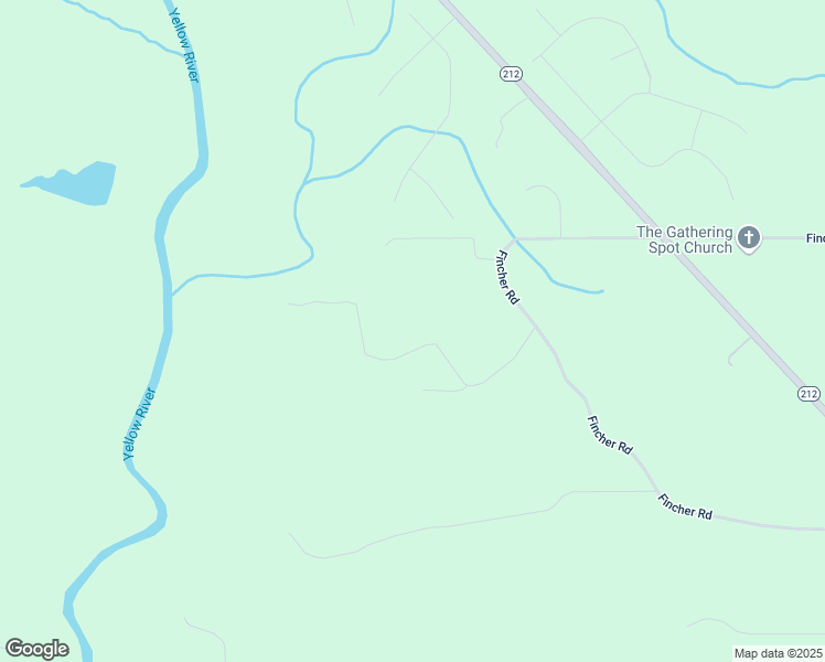 map of restaurants, bars, coffee shops, grocery stores, and more near 718 Fincher Road in Covington