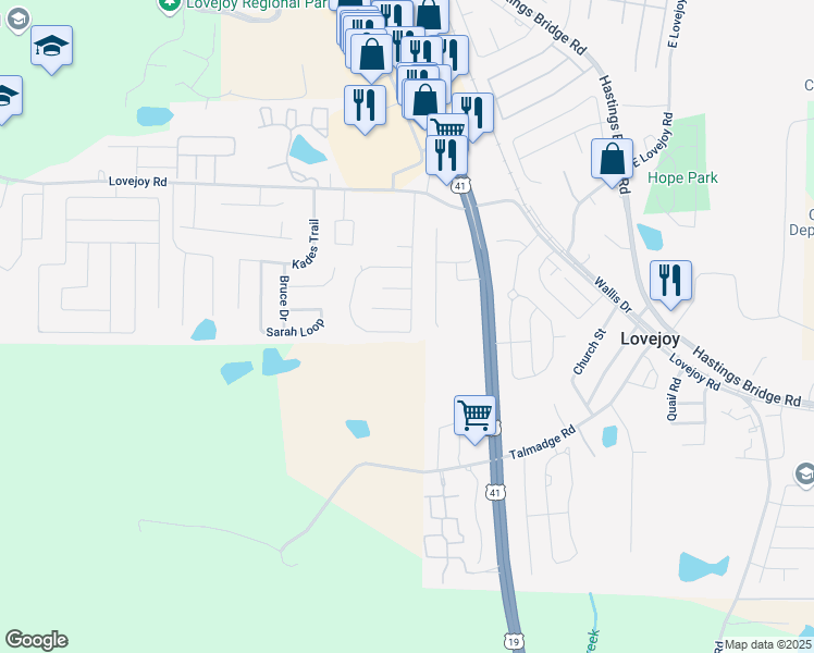 map of restaurants, bars, coffee shops, grocery stores, and more near 11693 Registry Boulevard in Hampton