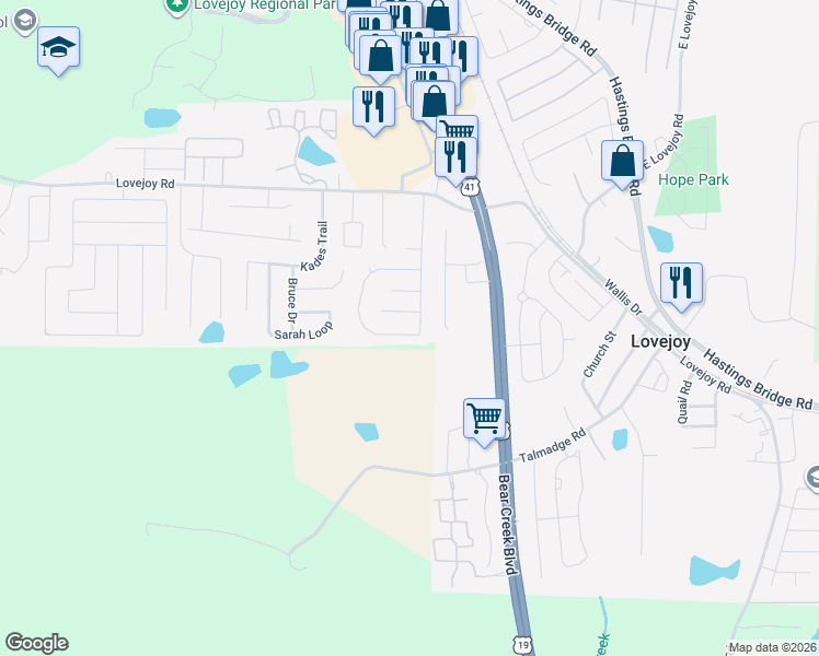 map of restaurants, bars, coffee shops, grocery stores, and more near 11693 Registry Boulevard in Hampton