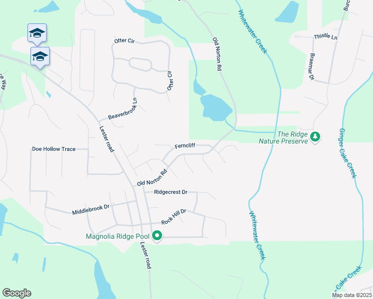 map of restaurants, bars, coffee shops, grocery stores, and more near 155 Ferncliff in Fayetteville