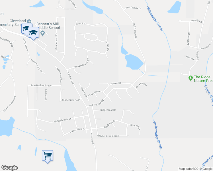 map of restaurants, bars, coffee shops, grocery stores, and more near 100 Mine Run in Fayetteville