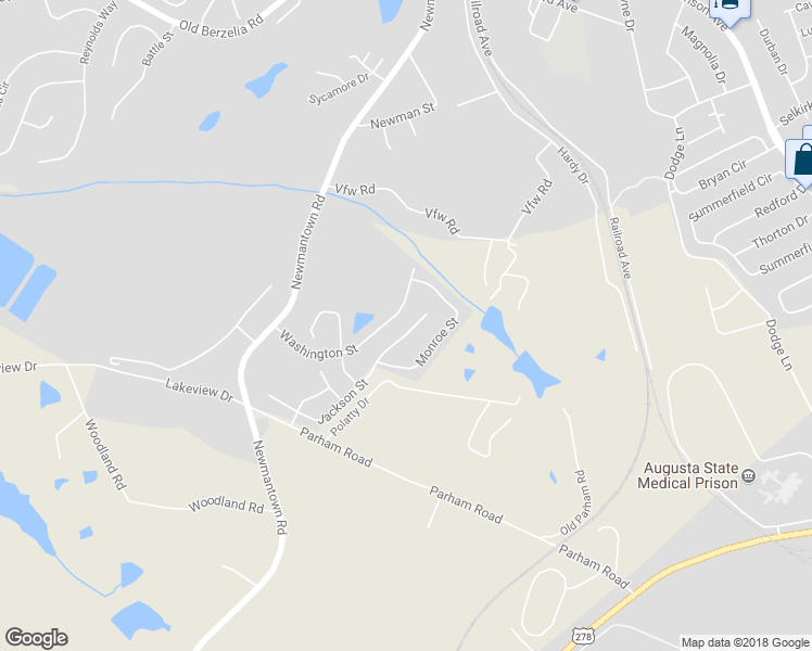 map of restaurants, bars, coffee shops, grocery stores, and more near 587 Jackson Street in Grovetown