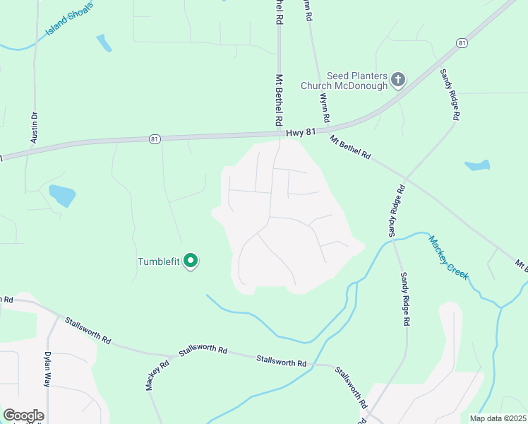 map of restaurants, bars, coffee shops, grocery stores, and more near 1012 Gloria Grand Boulevard in McDonough