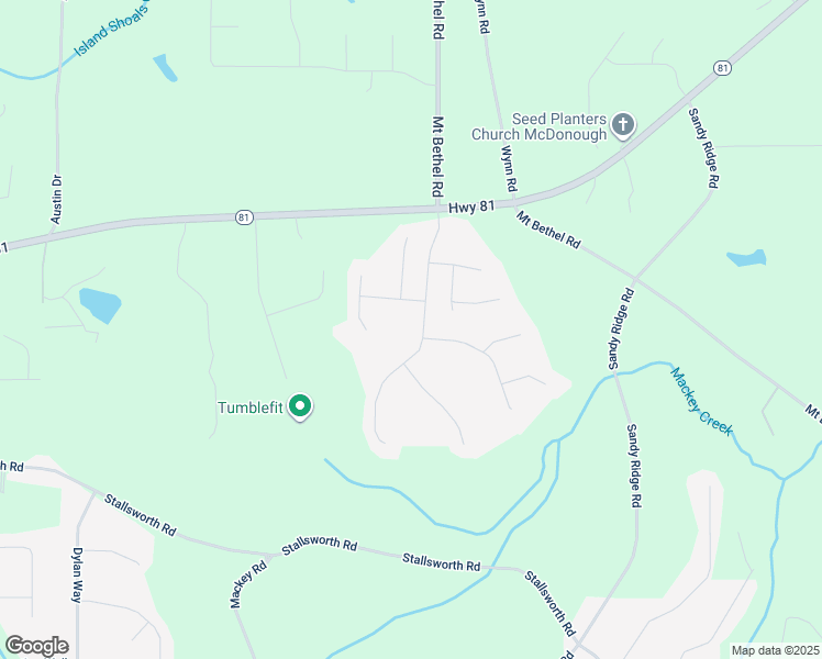 map of restaurants, bars, coffee shops, grocery stores, and more near 1012 Gloria Grand Boulevard in McDonough