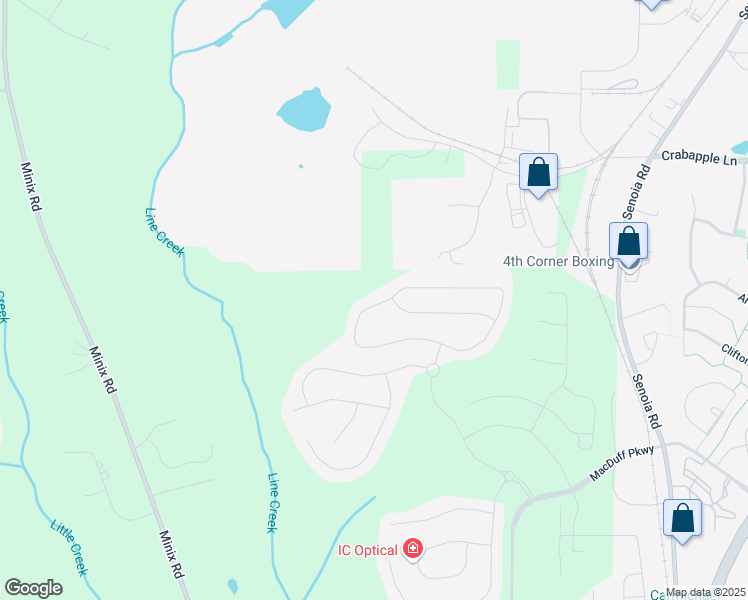 map of restaurants, bars, coffee shops, grocery stores, and more near 408 Cottonwood Circle in Peachtree City