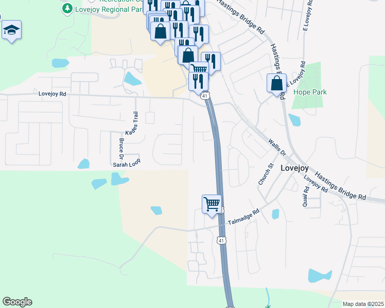 map of restaurants, bars, coffee shops, grocery stores, and more near 11693-11699 Registry Boulevard in Hampton