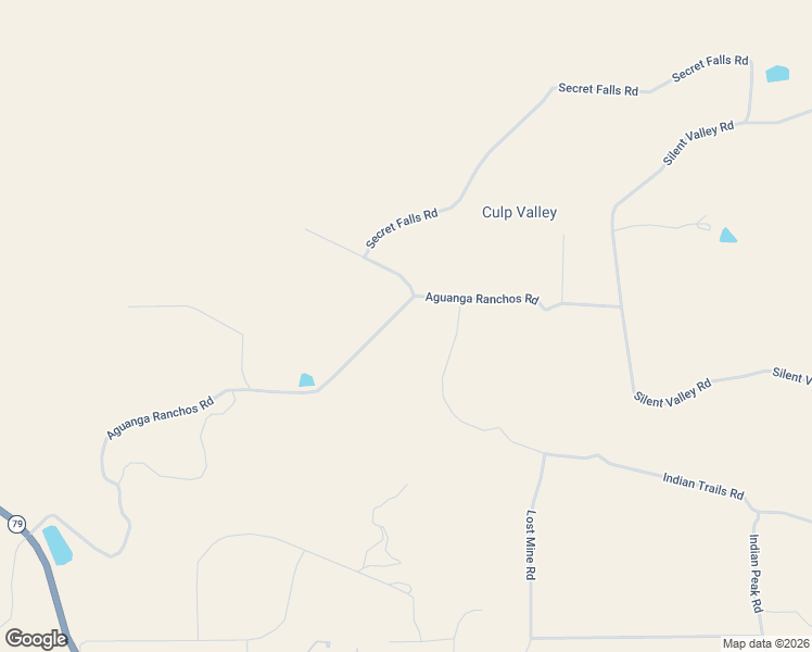 map of restaurants, bars, coffee shops, grocery stores, and more near 48106 Aguanga Ranchos Road in Aguanga