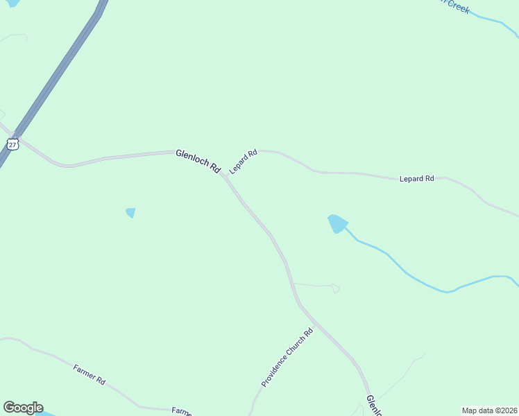 map of restaurants, bars, coffee shops, grocery stores, and more near 622 Glenloch Road in Roopville