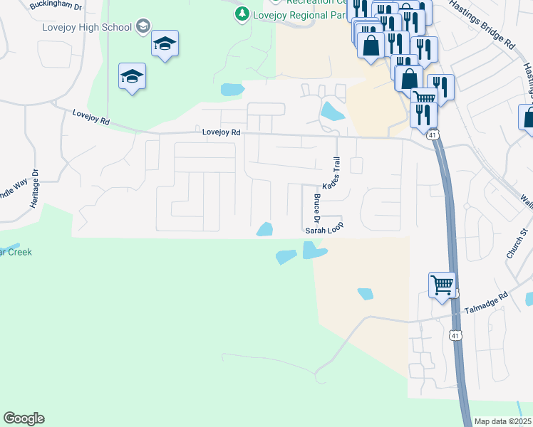 map of restaurants, bars, coffee shops, grocery stores, and more near 11655 Flemming Cove Drive in Hampton