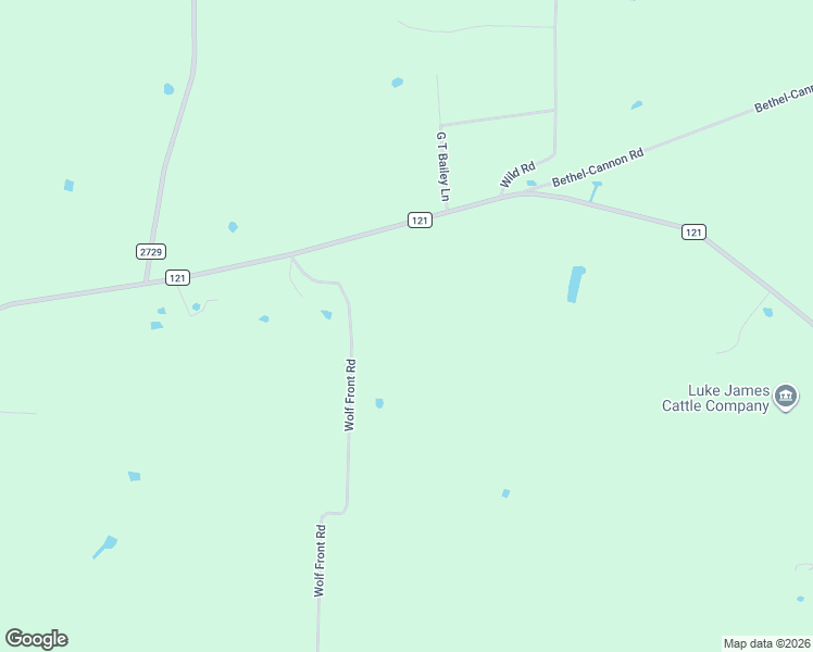 map of restaurants, bars, coffee shops, grocery stores, and more near 210 Wolf Front Road in Van Alstyne