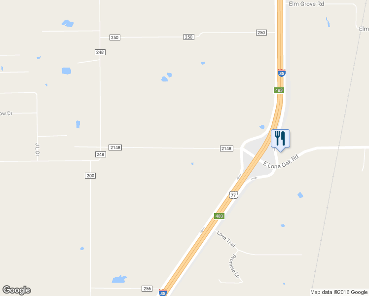 map of restaurants, bars, coffee shops, grocery stores, and more near 21 West Lone Oak Road in Valley View