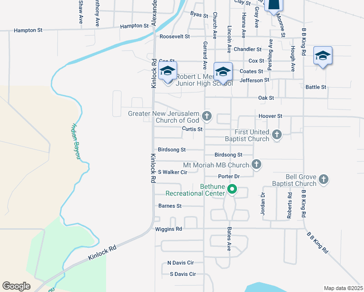 map of restaurants, bars, coffee shops, grocery stores, and more near 101-111 Whittington Dr in Indianola