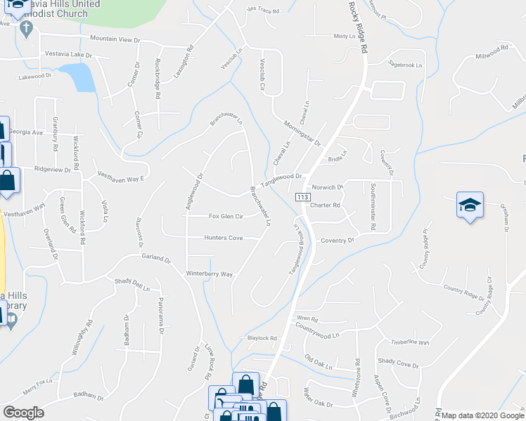 map of restaurants, bars, coffee shops, grocery stores, and more near 3004 Foxglen Circle in Birmingham