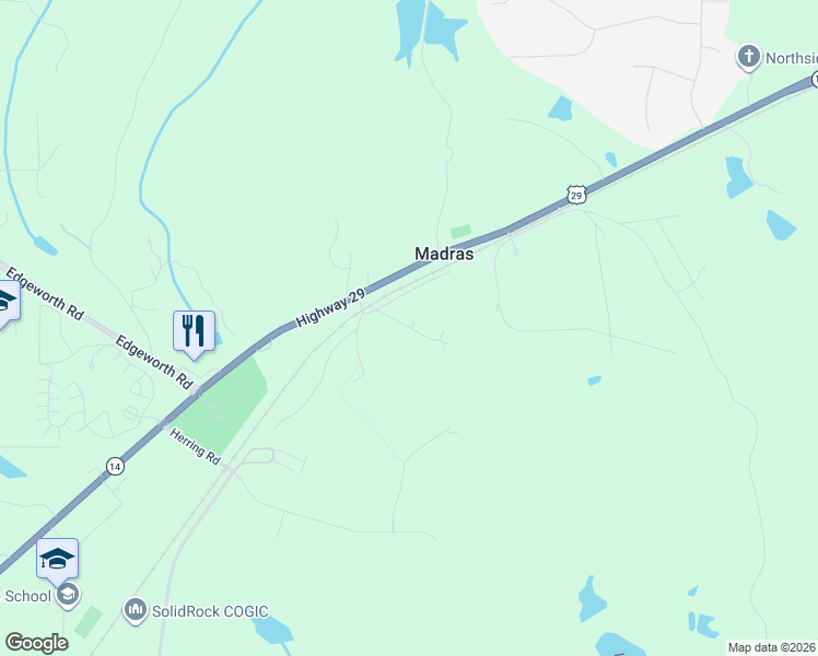 map of restaurants, bars, coffee shops, grocery stores, and more near 75 Homer Johnson Road in Newnan