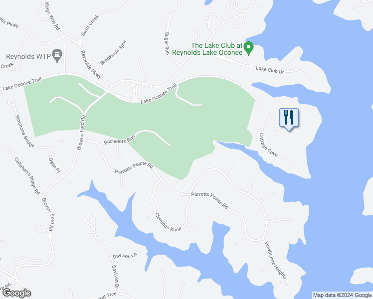 map of restaurants, bars, coffee shops, grocery stores, and more near 1191 Bachelors Run in Greensboro