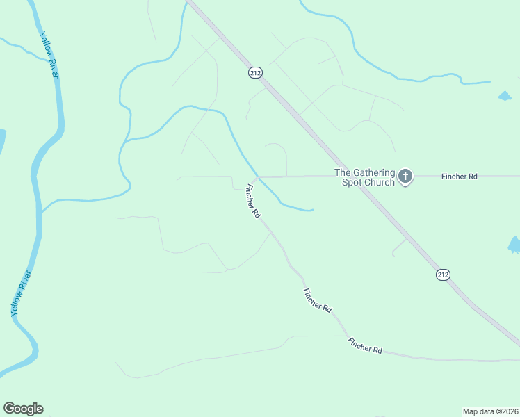 map of restaurants, bars, coffee shops, grocery stores, and more near 669 Fincher Road in Covington